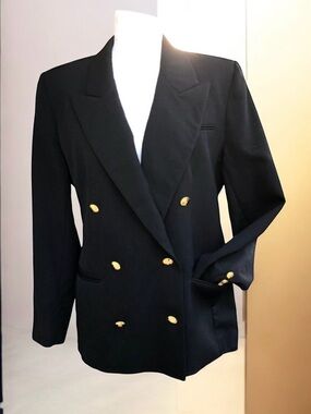 Austin Reed Wool Blazer Black Jacket